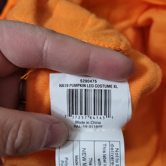 Thrills & Chills Pumpkin Dog Halloween Costume XL Dog October Fall Dress up - Picture 4 of 4